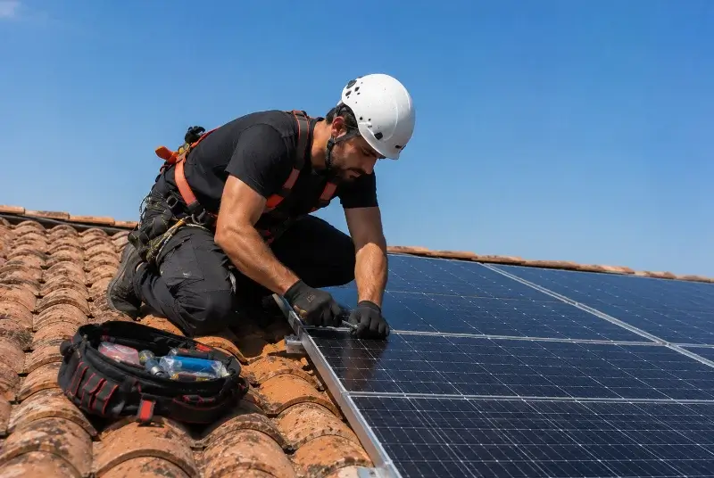 Maintenance et monitoring de panneaux solaires à Villars-en-Pons